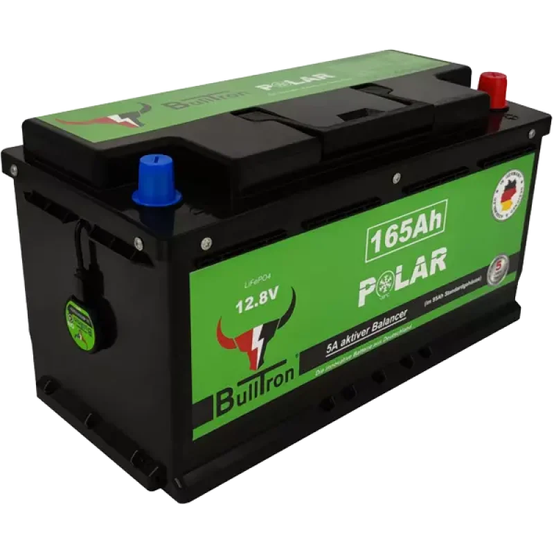 BULLTRON 165Ah LiFePO4 12.8V Polar mit Smart BMS, Bluetooth App, 5A aktiv Balancer und Heizung