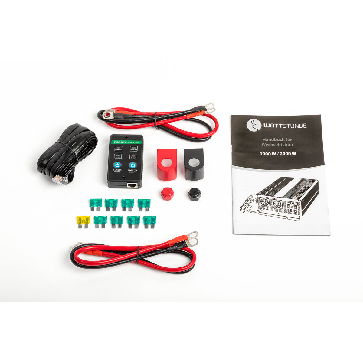 WATTSTUNDE® 2000W / 4000W 12V Sinus Spannungswandler WS12/2000NVS für Lithium Batterien